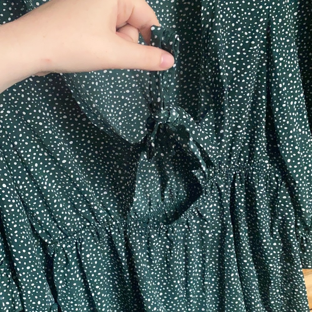Green Polka Dot Romper - Picture 5 of 5